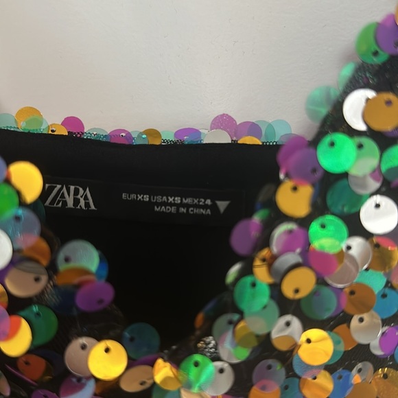 Zara Sequin crop top - Picture 2 of 9